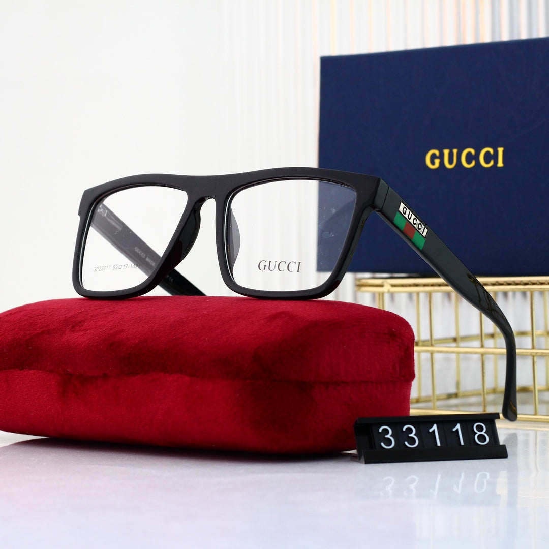 Gafas de moda unisex con montura de rayas