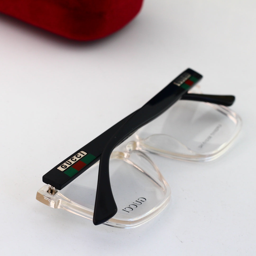 Gafas de moda unisex con montura de rayas