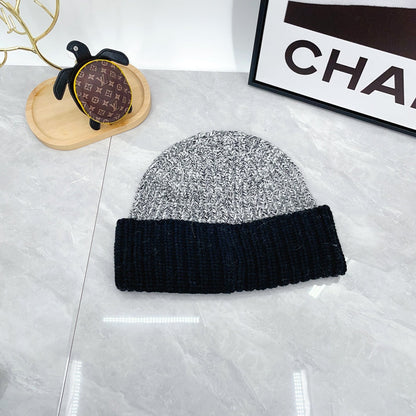 Ensemble bonnet tricoté tendance + écharpe