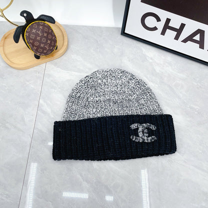 Ensemble bonnet tricoté tendance + écharpe