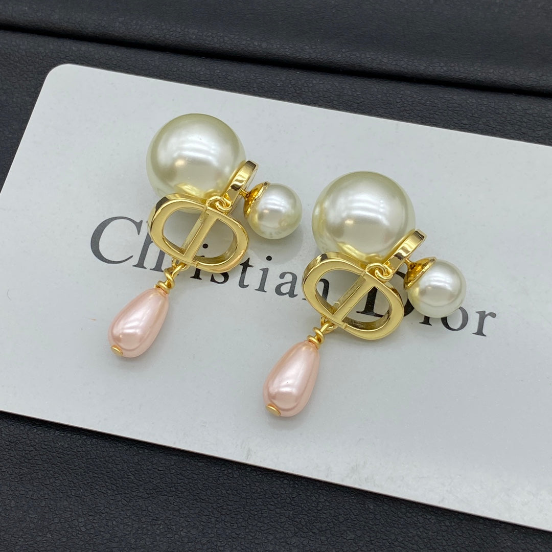 Pendientes Colgantes Perla Gota de Agua