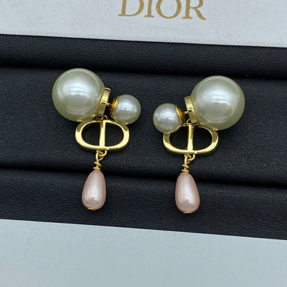 Pendientes Colgantes Perla Gota de Agua