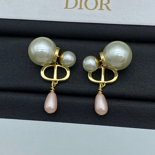 Boucles d'oreilles pendantes Perle Goutte d'eau