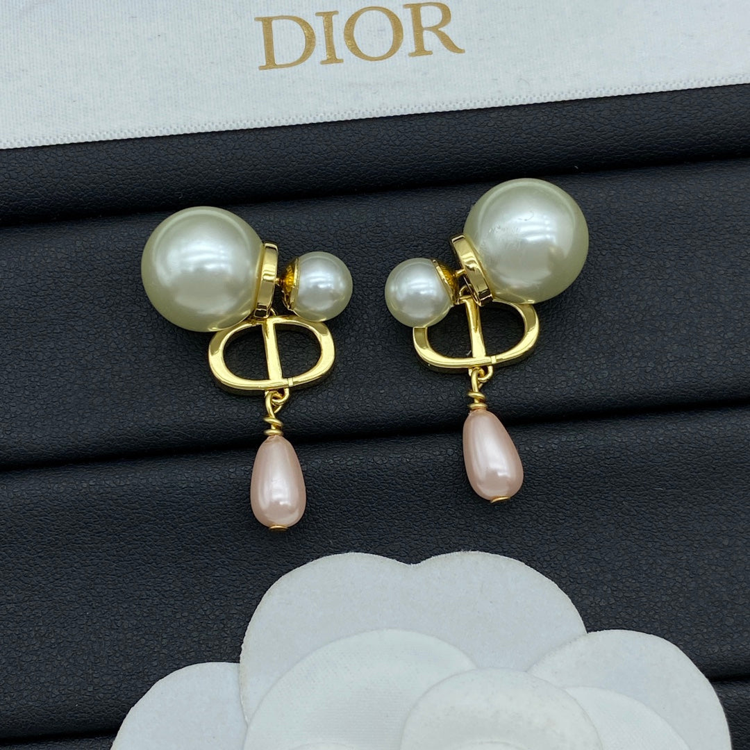 Pendientes Colgantes Perla Gota de Agua