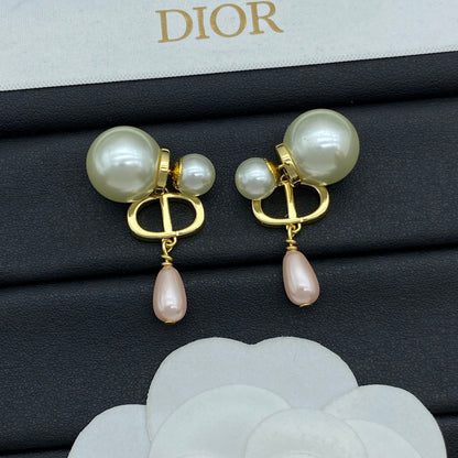 Pendientes Colgantes Perla Gota de Agua