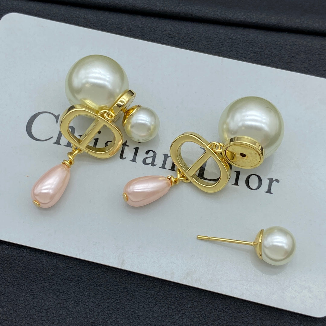 Pendientes Colgantes Perla Gota de Agua