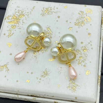 Pendientes Colgantes Perla Gota de Agua