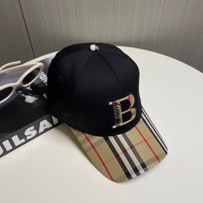Casquette de baseball unisexe à carreaux brodés en 3D
