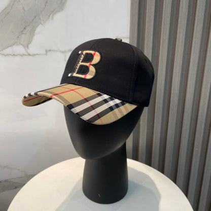 Casquette de baseball unisexe à carreaux brodés en 3D