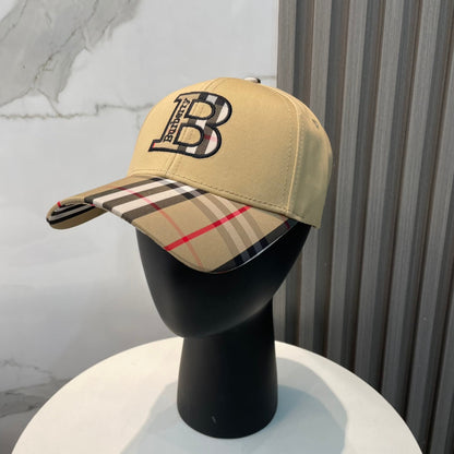 Casquette de baseball unisexe à carreaux brodés en 3D
