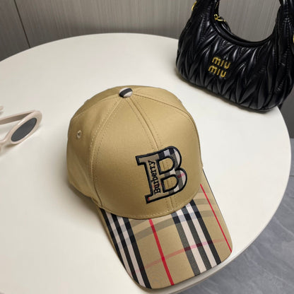 Casquette de baseball unisexe à carreaux brodés en 3D