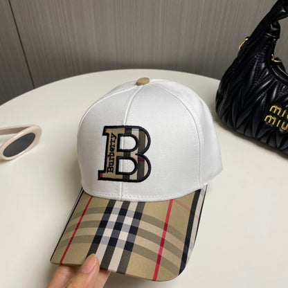 Casquette de baseball unisexe à carreaux brodés en 3D