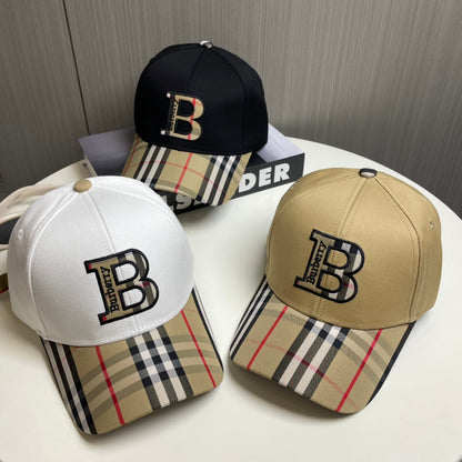 Casquette de baseball unisexe à carreaux brodés en 3D