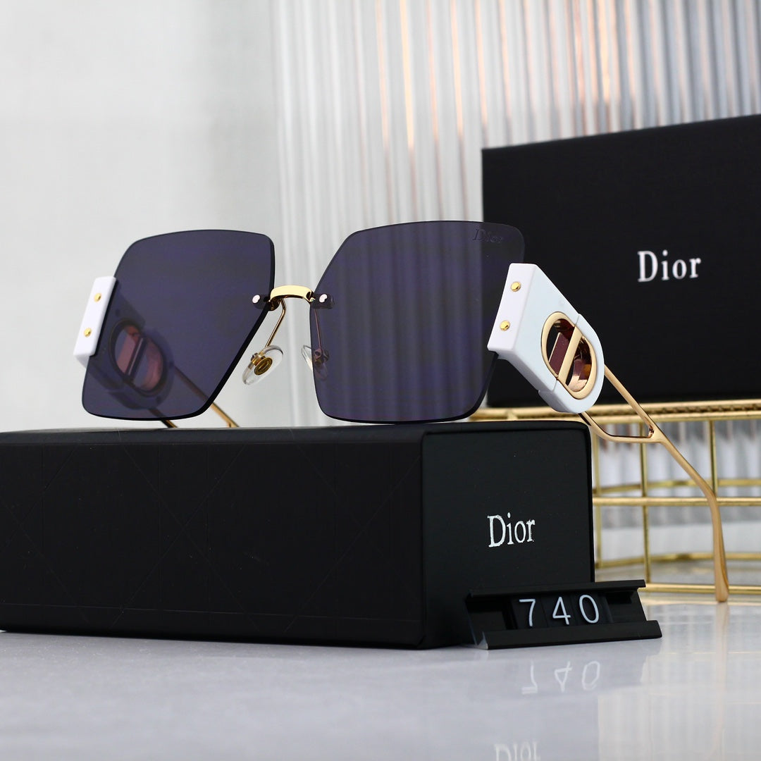 Gafas de sol cuadradas metálicas de moda CD