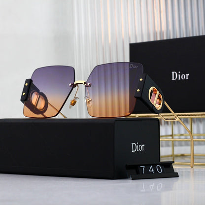 Gafas de sol cuadradas metálicas de moda CD