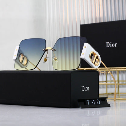 Gafas de sol cuadradas metálicas de moda CD