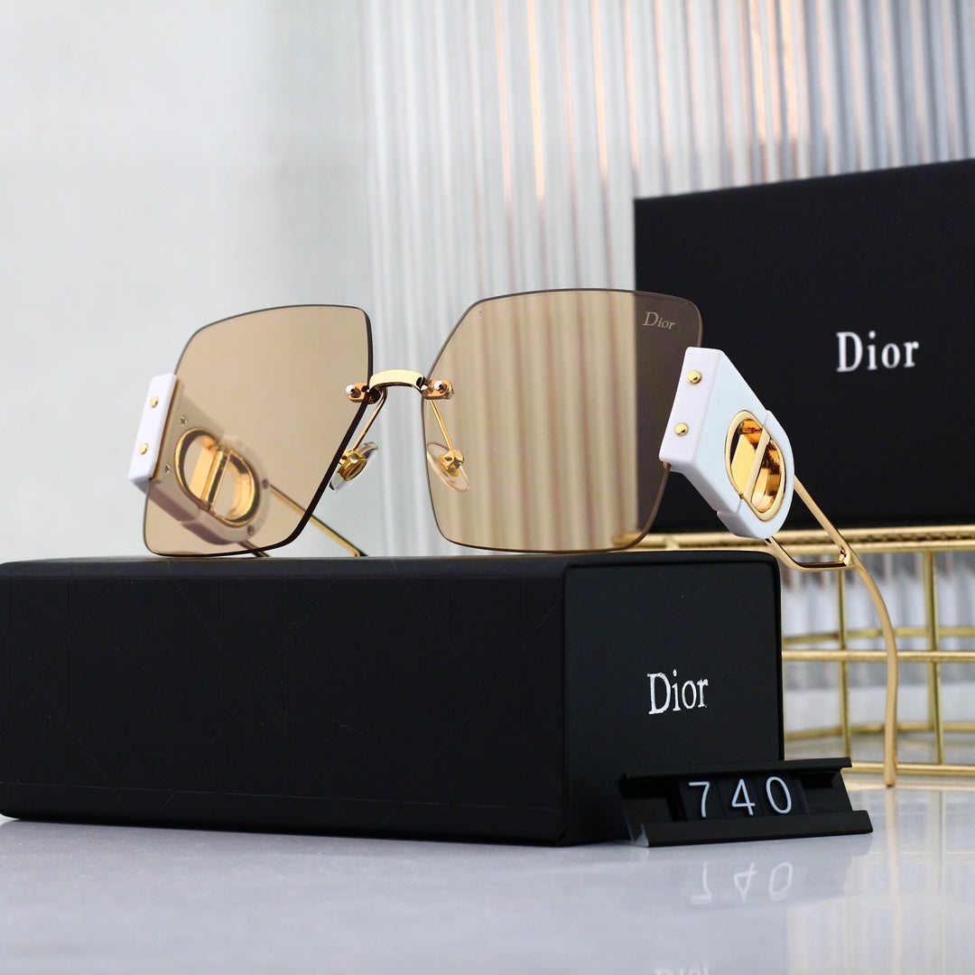 Gafas de sol cuadradas metálicas de moda CD