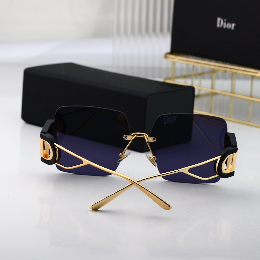 Gafas de sol cuadradas metálicas de moda CD