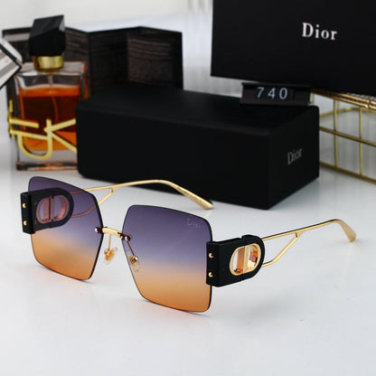 Gafas de sol cuadradas metálicas de moda CD