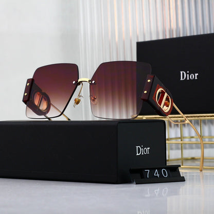 Gafas de sol cuadradas metálicas de moda CD