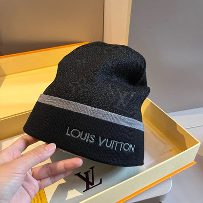 Gorro unisex moderno de lana en relieve