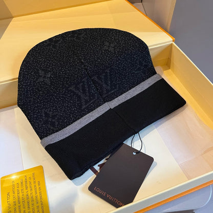 Gorro unisex moderno de lana en relieve