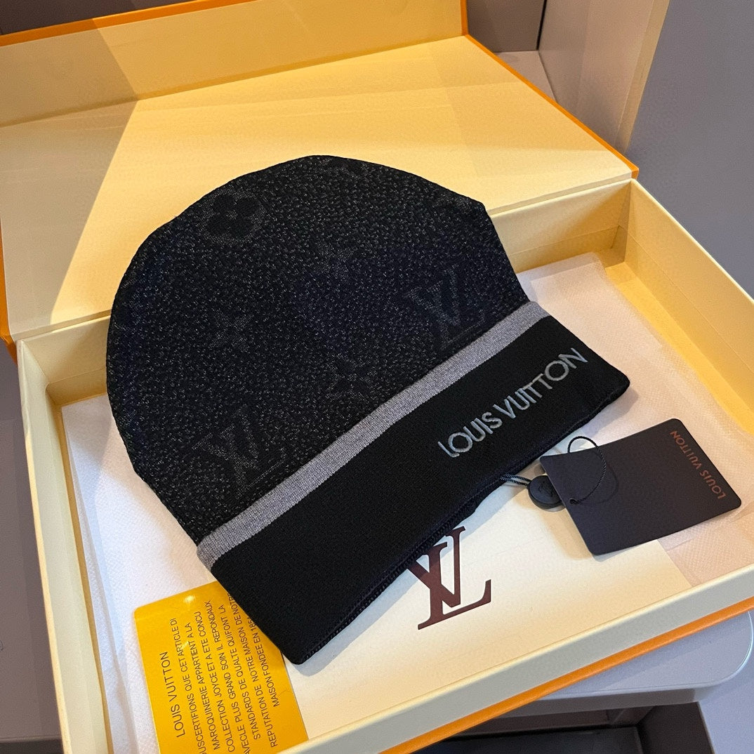 Gorro unisex moderno de lana en relieve