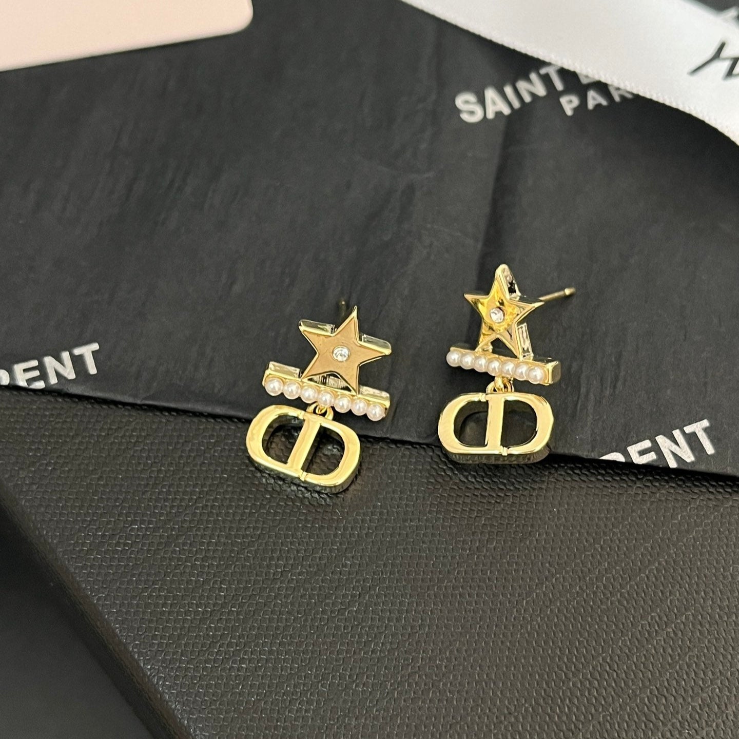 Pendientes de Perlas Pequeña Estrella