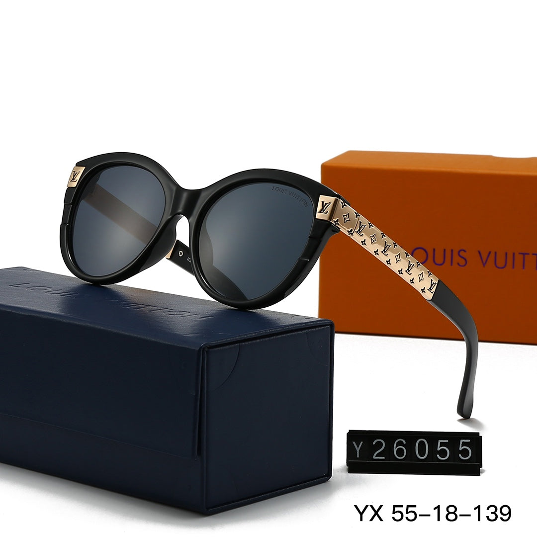 Gafas de sol redondas con montura metálica repujada vintage