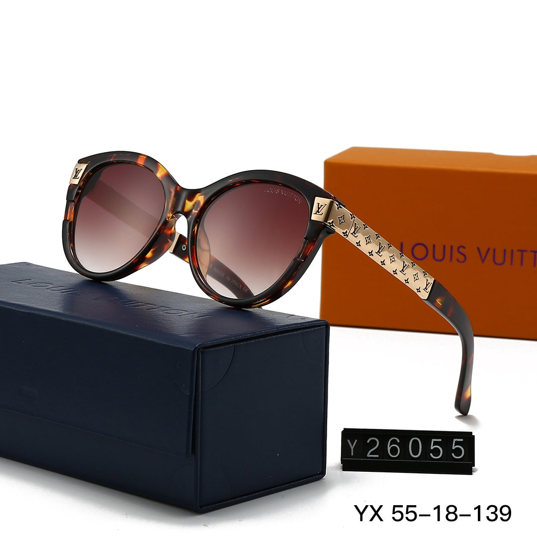 Gafas de sol redondas con montura metálica repujada vintage