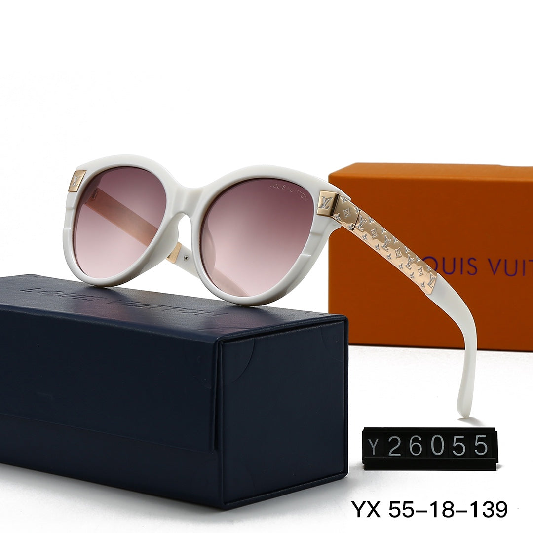 Gafas de sol redondas con montura metálica repujada vintage