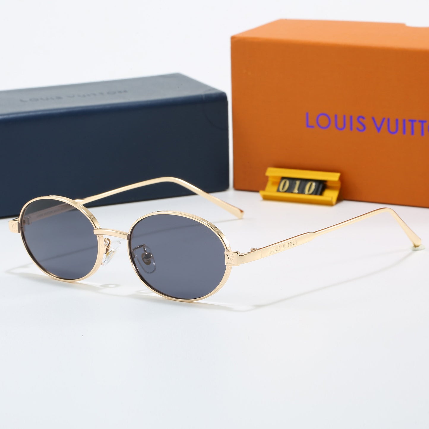 7 Color Oval Metal Sunglasses 6A010