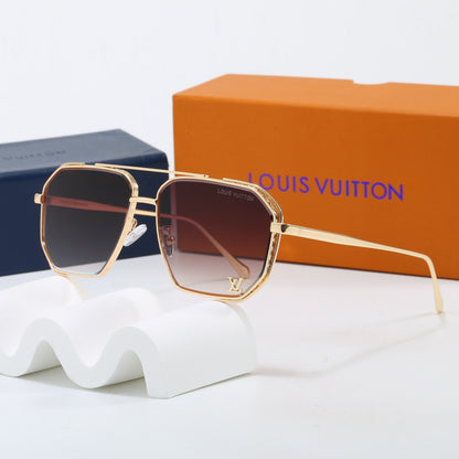 7 Color Double Bridge Square Sunglasses 6A011