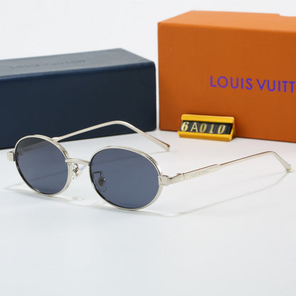 7 Color Oval Metal Sunglasses 6A010