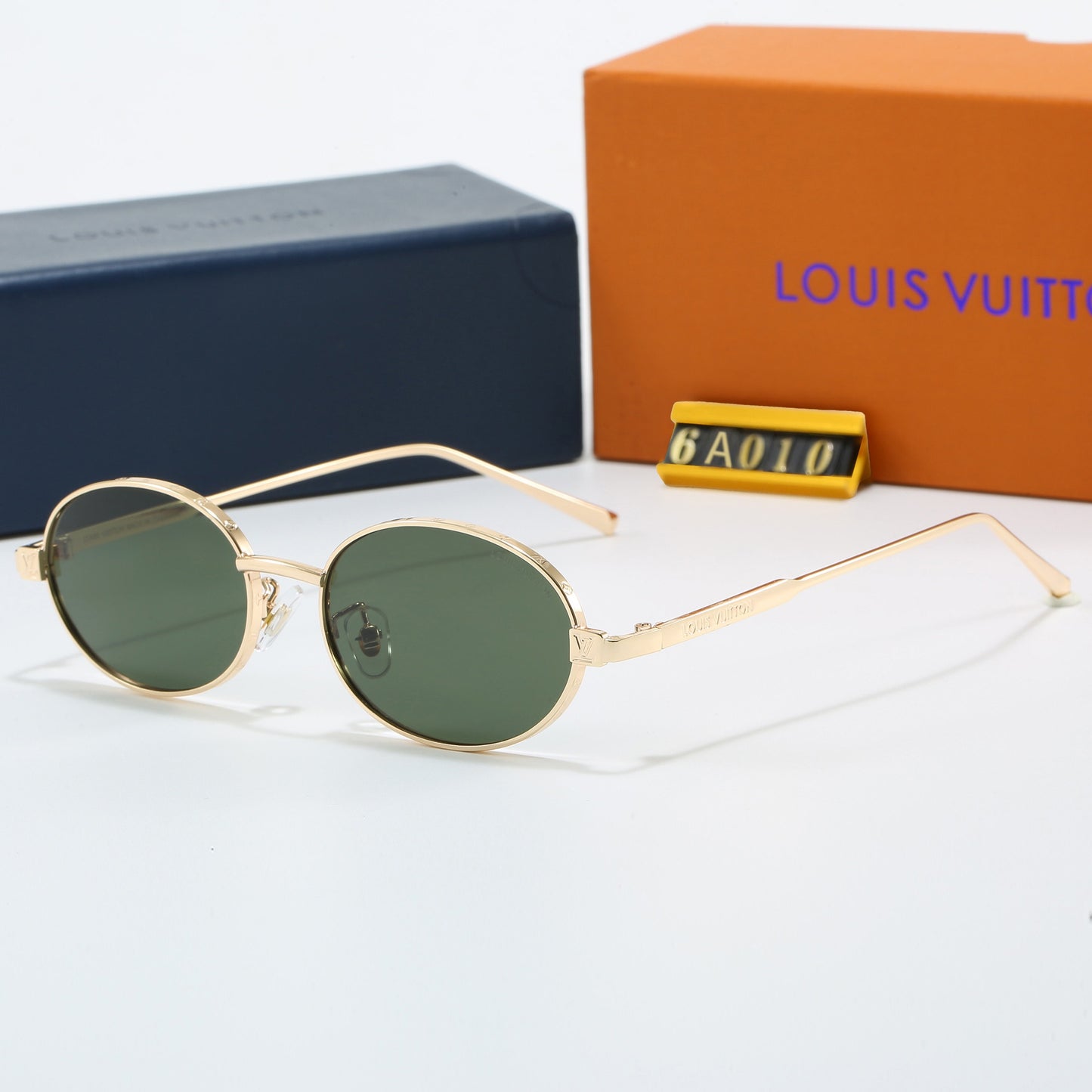 7 Color Oval Metal Sunglasses 6A010