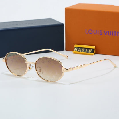 7 Color Oval Metal Sunglasses 6A010