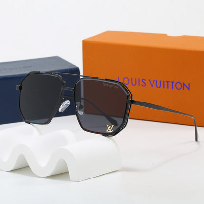 7 Color Double Bridge Square Sunglasses 6A011