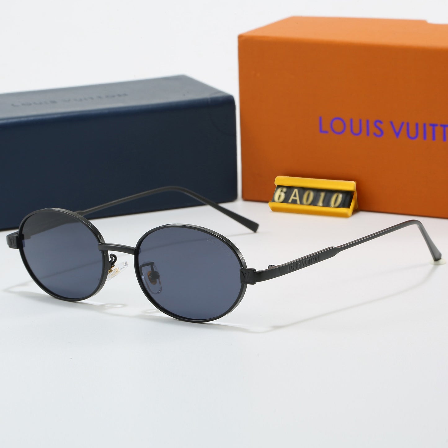 7 Color Oval Metal Sunglasses 6A010