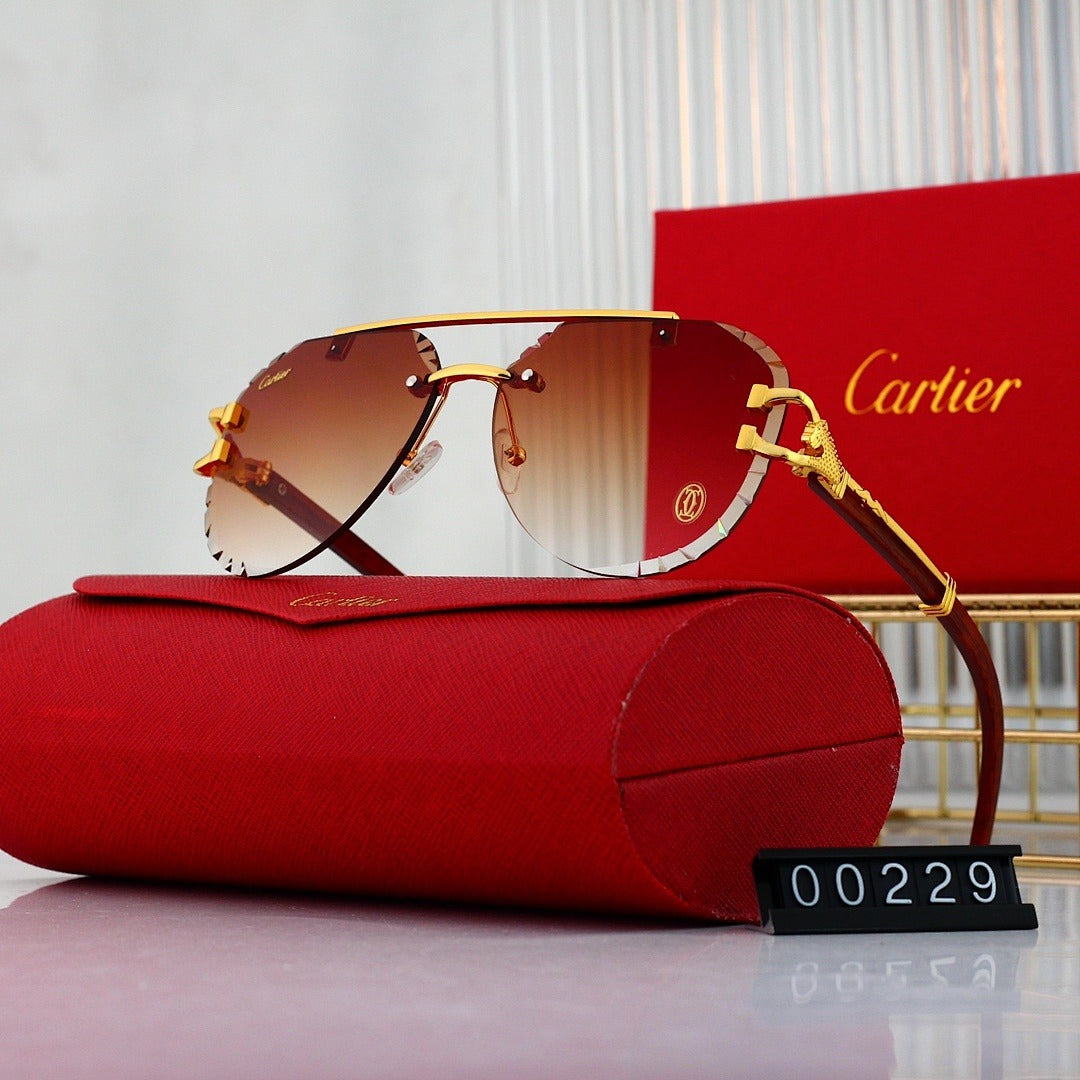 7 Color Rimless Aviator Sunglasses 00229