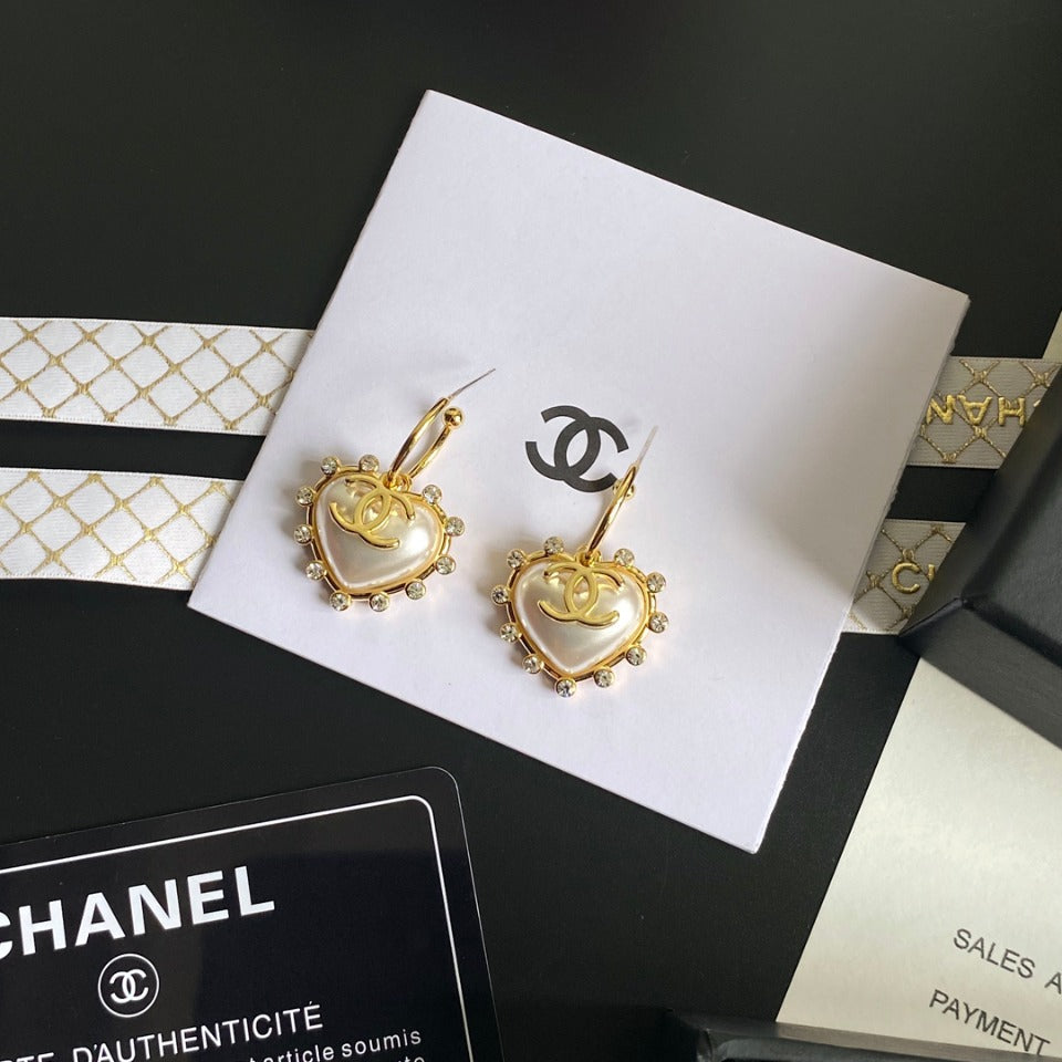 Pendientes de moda de corazón de amor extraíbles