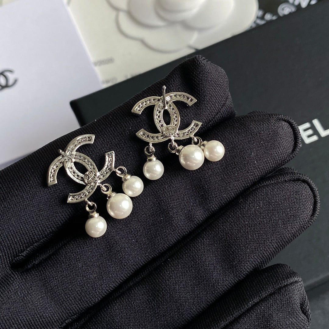 Pendientes colgantes de perlas Temperamento