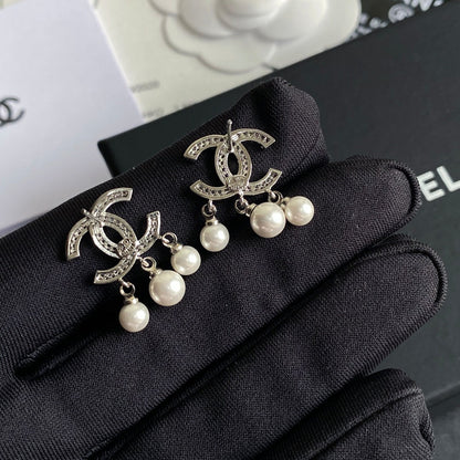 Pendientes colgantes de perlas Temperamento