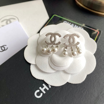 Pendientes colgantes de perlas Temperamento