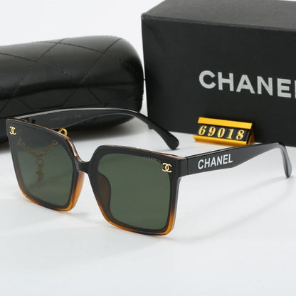 Gafas de sol con colgante de metal de moda