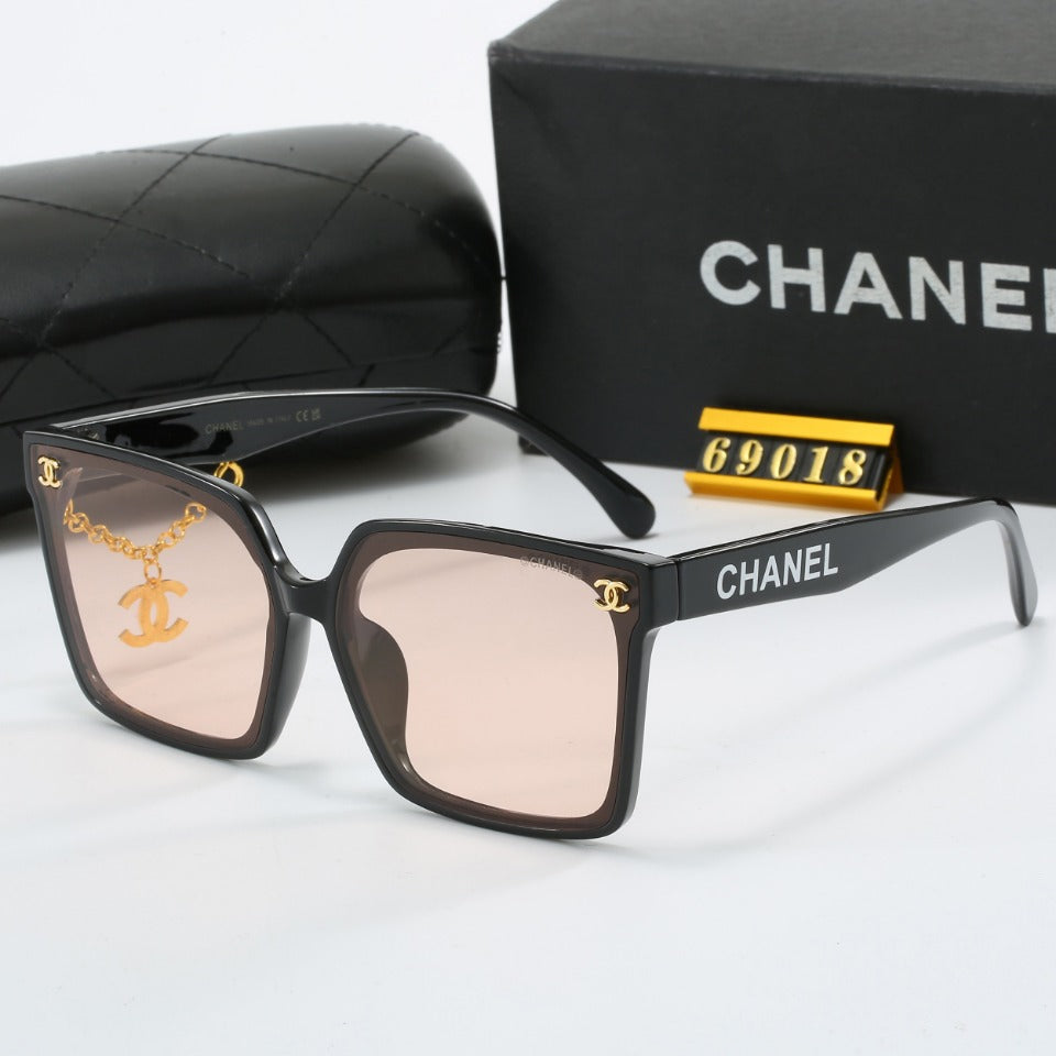 Gafas de sol con colgante de metal de moda