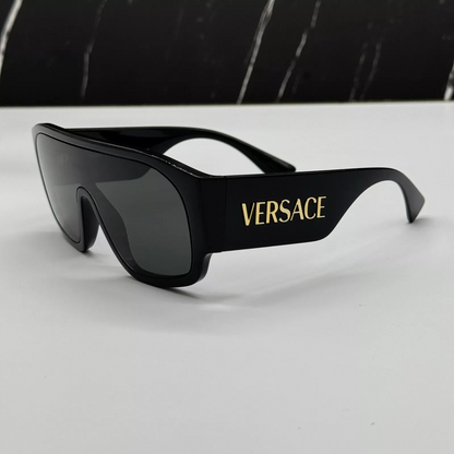 Gafas de sol unisex de una pieza con montura grande y a la moda