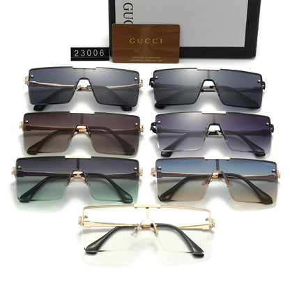 Gafas de sol HD cuadradas de una pieza con montura grande