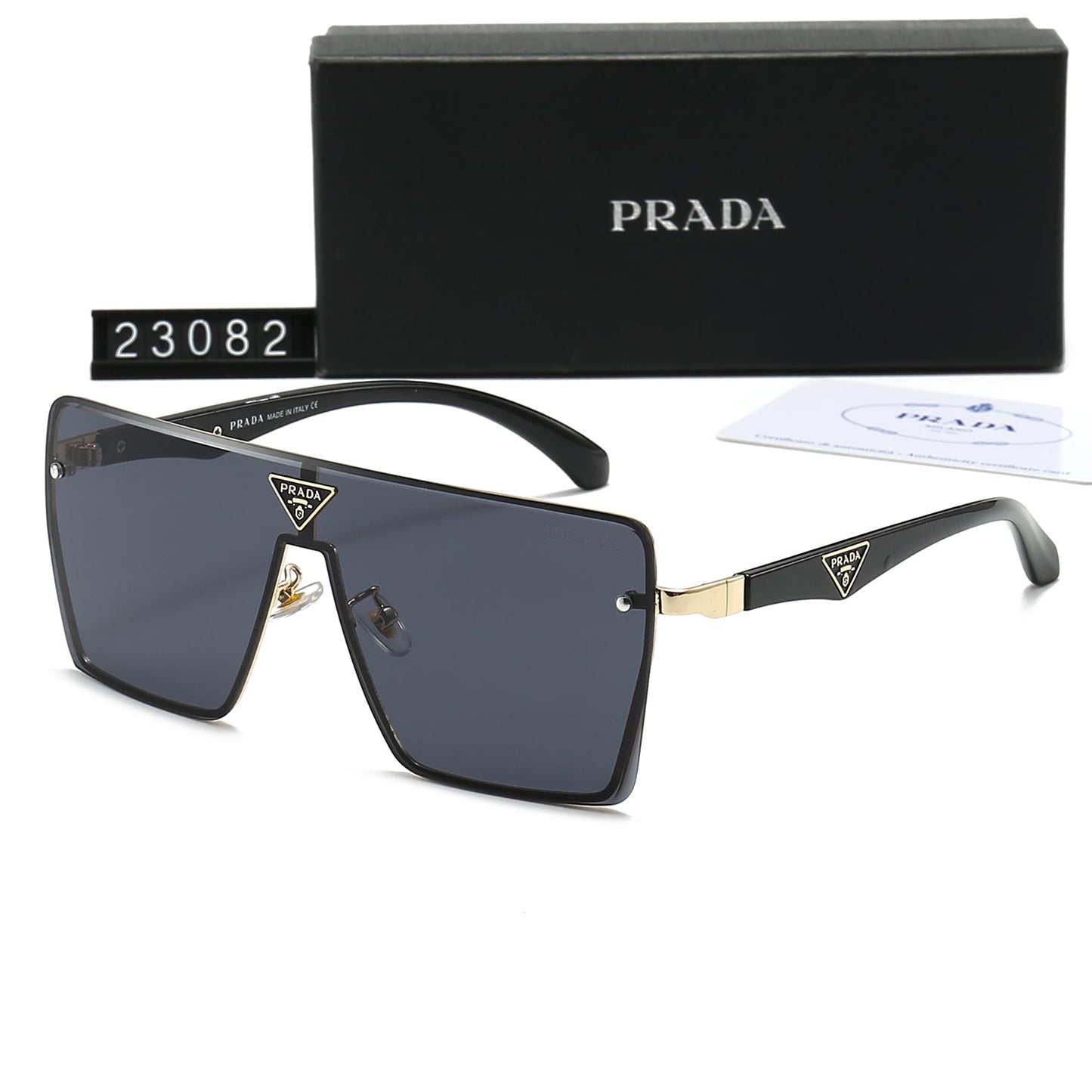 Gafas de Sol HD de una Pieza con Logo de Triángulo