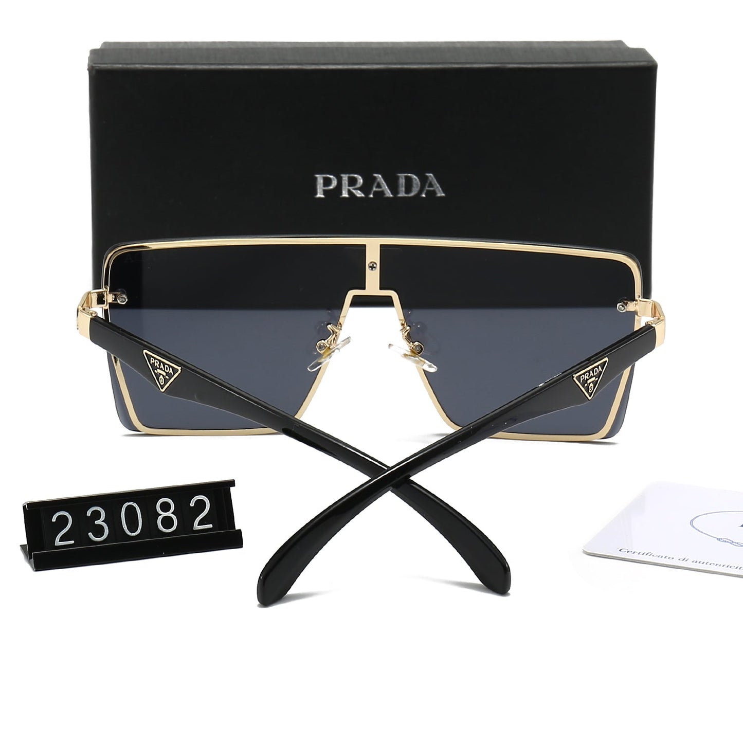 Gafas de Sol HD de una Pieza con Logo de Triángulo