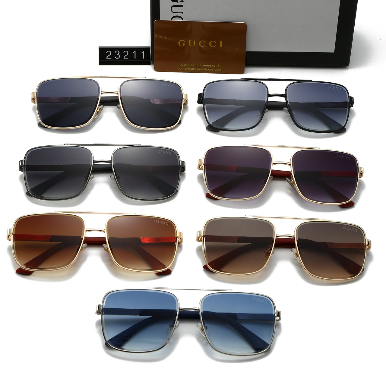 Gafas de sol polarizadas de metal a la moda